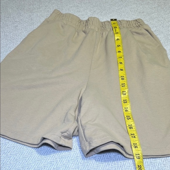 OAK + FORT Tan Athletic Shorts Elastic Waist. Size Small - Picture 6 of 9